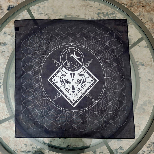 WOLF SPIRIT | CLOTH BANDANA | CRYSTAL GRID | $11.11