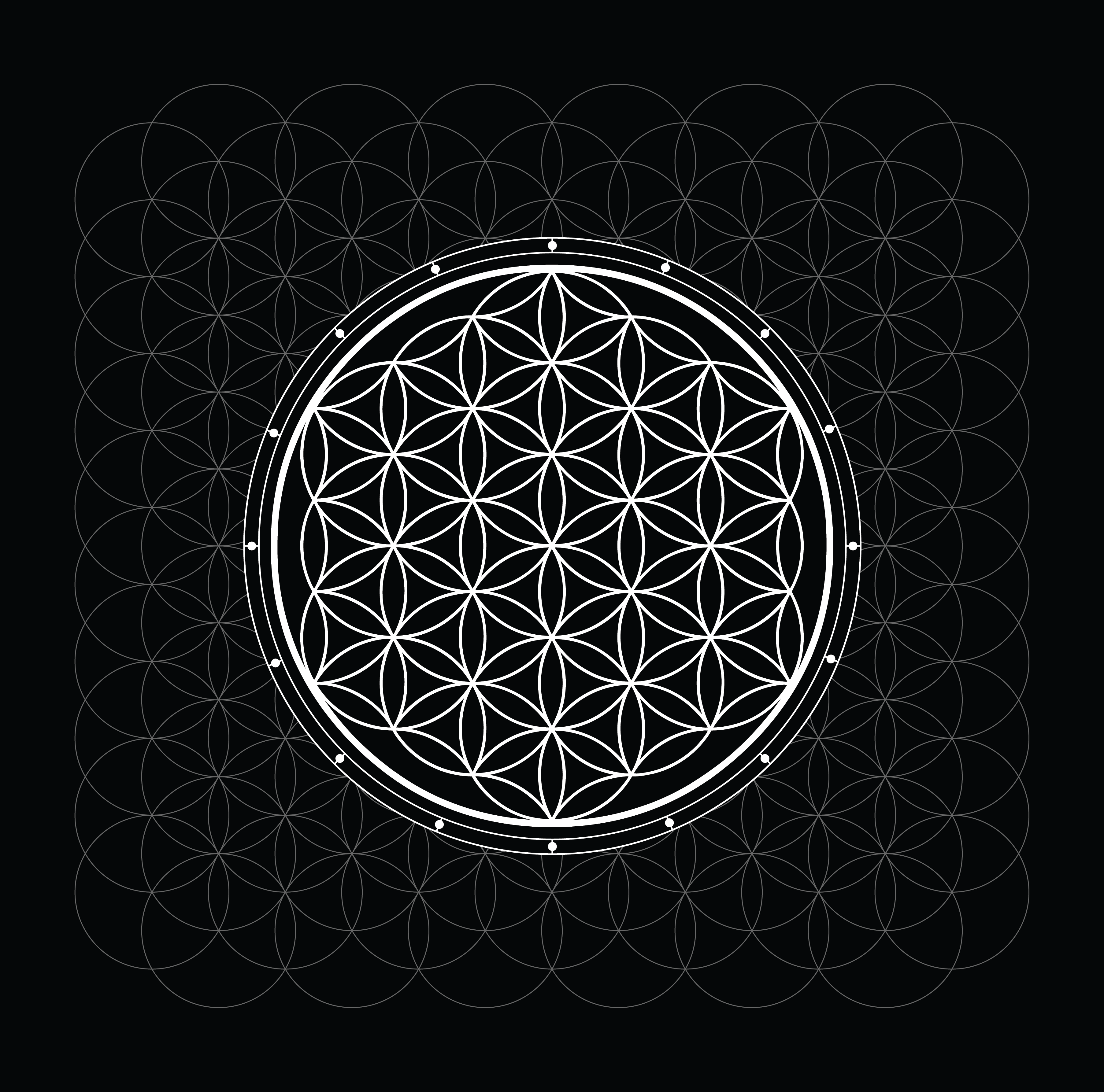 FLOWER OF LIFE | COTTON BANDANA