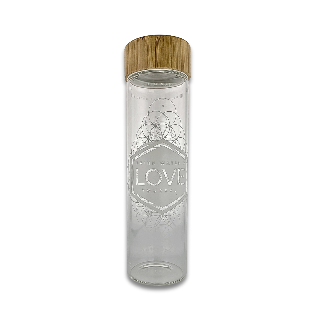 LOVE YOURSELF VIBE BOTTLES | BAMBOO CAP | 20 OZ.